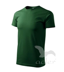 Tričko pánské Basic lahvově zelená 2XL