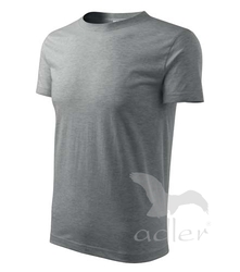 Tričko pánské Classic New tmavě šedý melír 2XL
