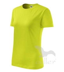 Tričko dámské Basic limetková 2XL