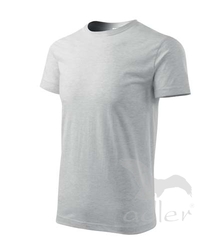 Tričko Heavy New světle šedý melír 2XL