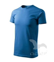 Tričko Heavy New azurově modrá 2XL