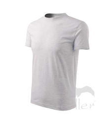 Tričko dětské Basic světle šedý melír 110 cm/4 rok