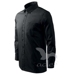 Košile pánská Shirt long sleeve černá 2XL