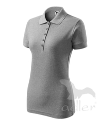 Polokošile dámská Pique Polo tmavě šedý melír 2XL