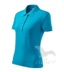 Polokošile dámská Cotton tyrkysová 2XL