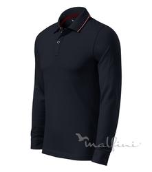 Malfini Polokošile Contrast Stripe LS dark navy 2X