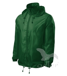Unisex Větrovka Windy lahvově zelená L